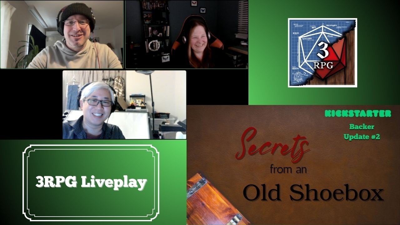 3RPG Liveplay - Secrets From an Old Shoebox   #ttrpg #rpg #indiegame