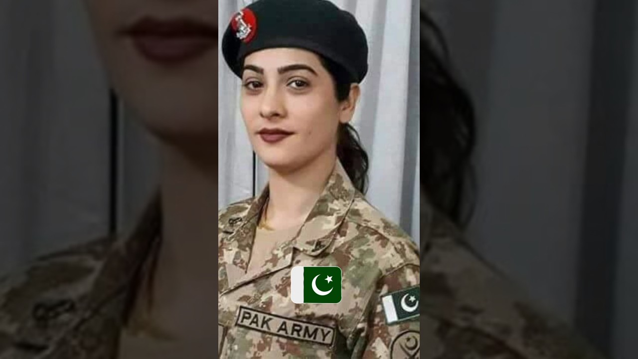 Beautiful Pakistani military girl 🇵🇰 #shorts #militarypower