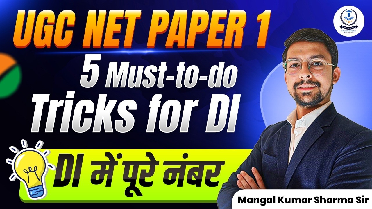 DI Tricks For Ugc Net | DI For Ugc Net Paper 1 Tricks | Data Interpretation For Ugc Net | Mangal Sir