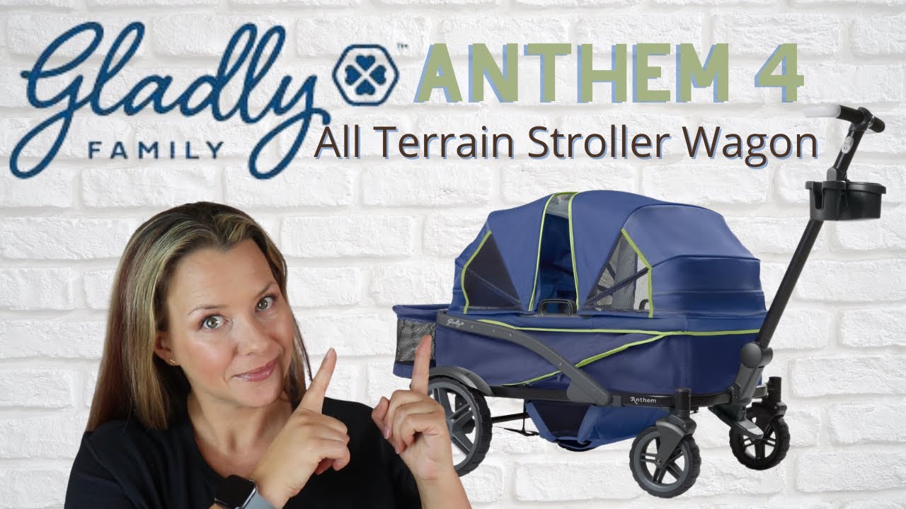 Gladly Family Anthem 4 Stroller Wagon | All Terrain | Four Seat | Unboxing , Assembly & Overview