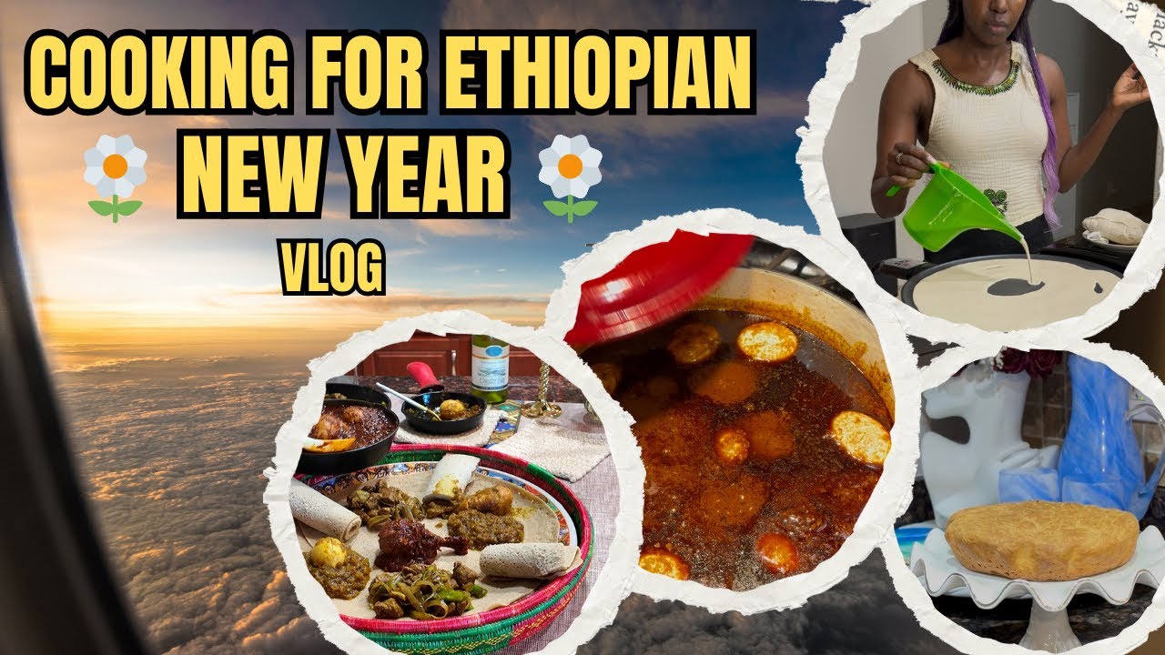 🇪🇹 Cooking Ethiopian Food VLOG // Injera// Doro wat//Dabo