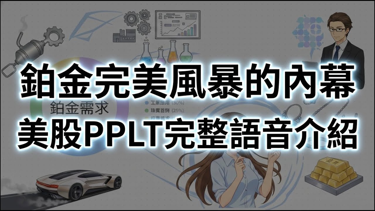繼黃金與白銀之後的鉑金，PPLT一年120%的漲幅，還會有後續嗎? 來聽美股吧，用說的給你聽!! #PPLT #stock #美股 #鉑金ETF #鉑金 #platinum #白金