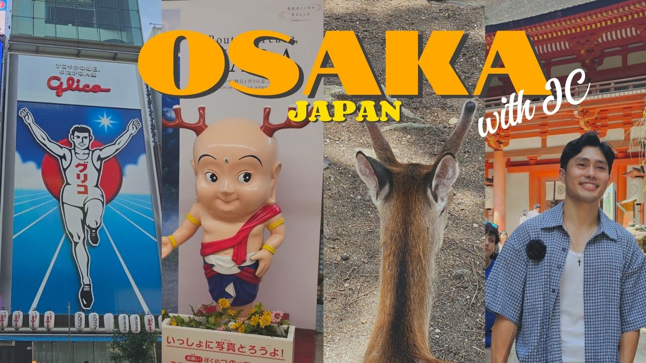 JAPAN VLOG | First & Second Day in Osaka - Shinkansen Ride, Nara Park, Dotonbori