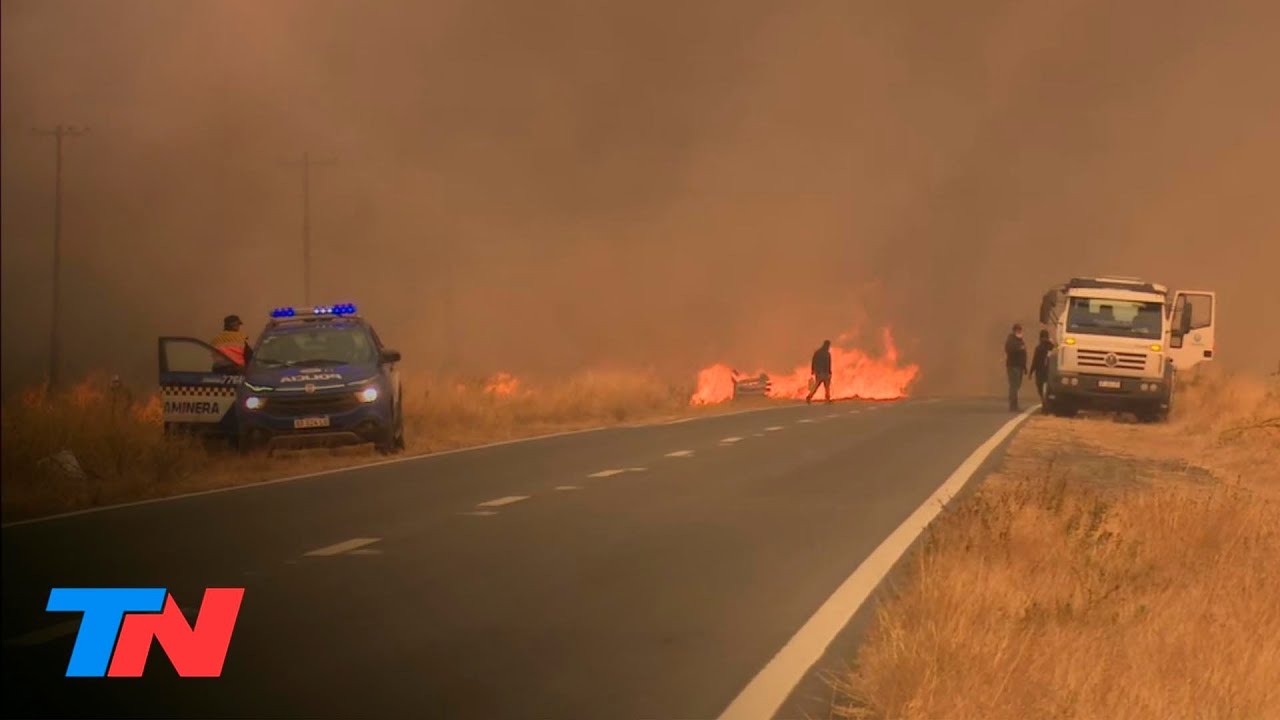 Incendios en Córdoba: así avanza el fuego en el Valle de Punilla