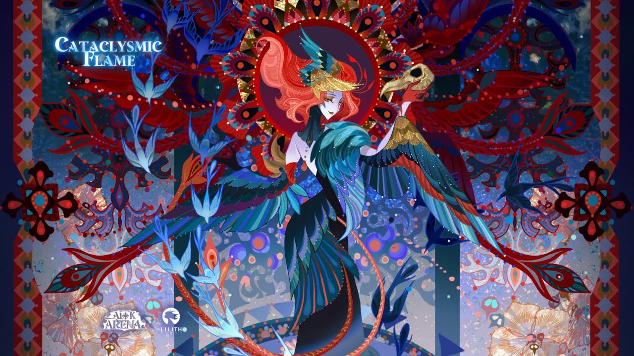 Cataclysmic Flame | Musically Inspired Artwork for Maetria | AFK Arena
