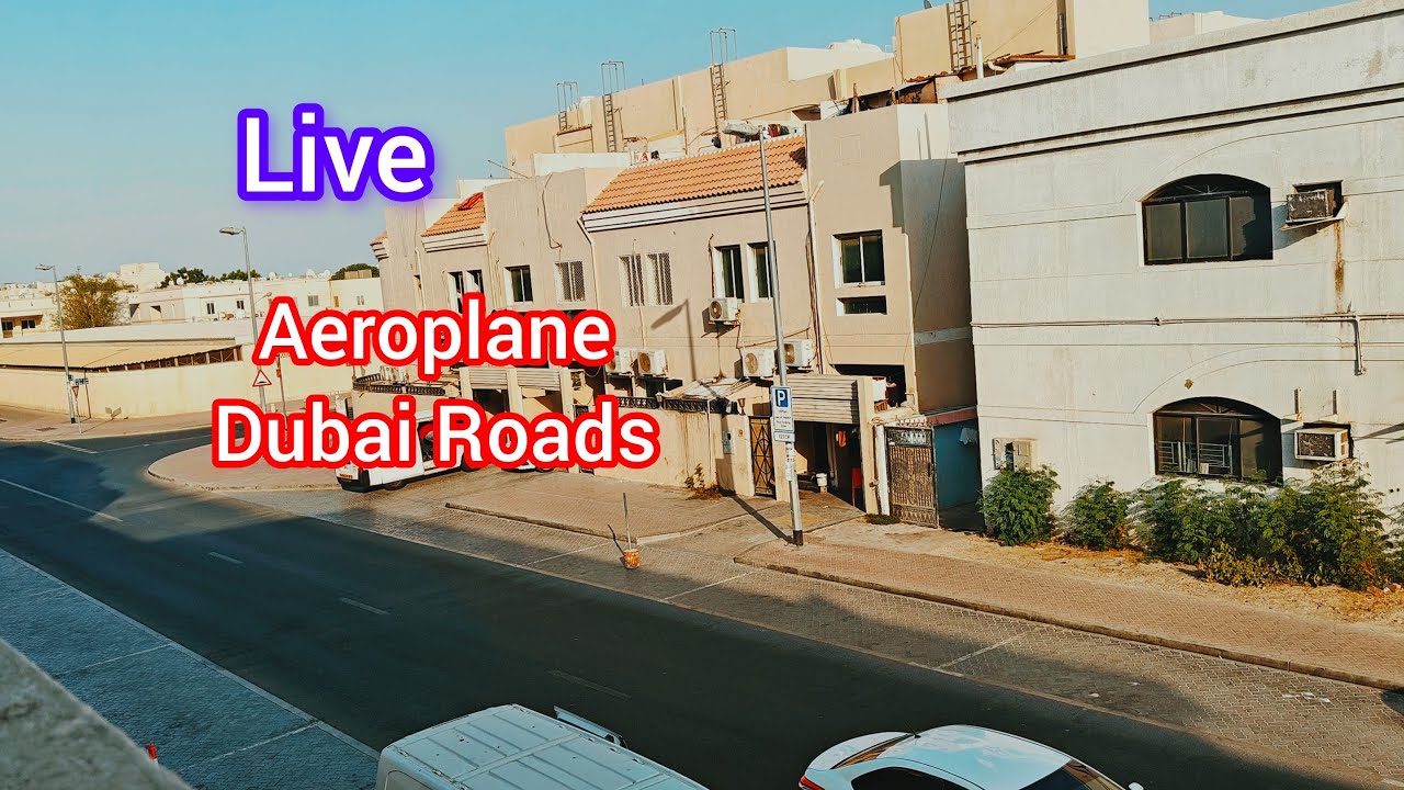 🔴LiveDubai Road Cars Aeroplanes ✈️ in Dubai. Dubai Airport. Busiest airport in the world. Touri