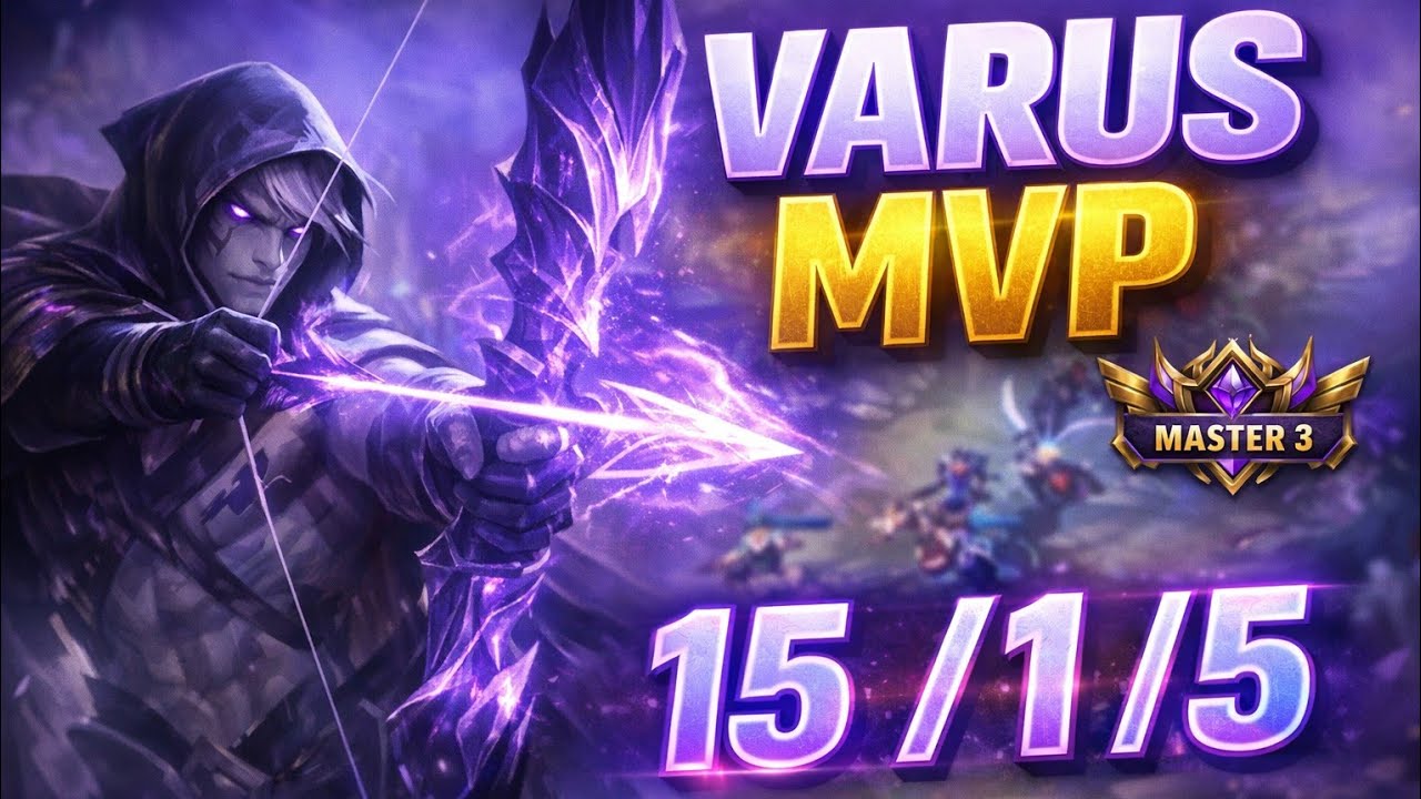Varus Is UNFAIR in Master Rank! 15/1/5 MVP Gameplay