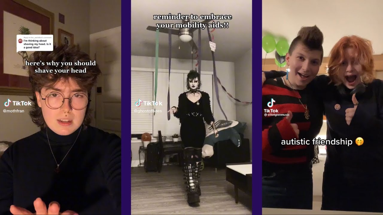 tiktoks for chaotic gremlins (alt fashion, trans, disabled etc)