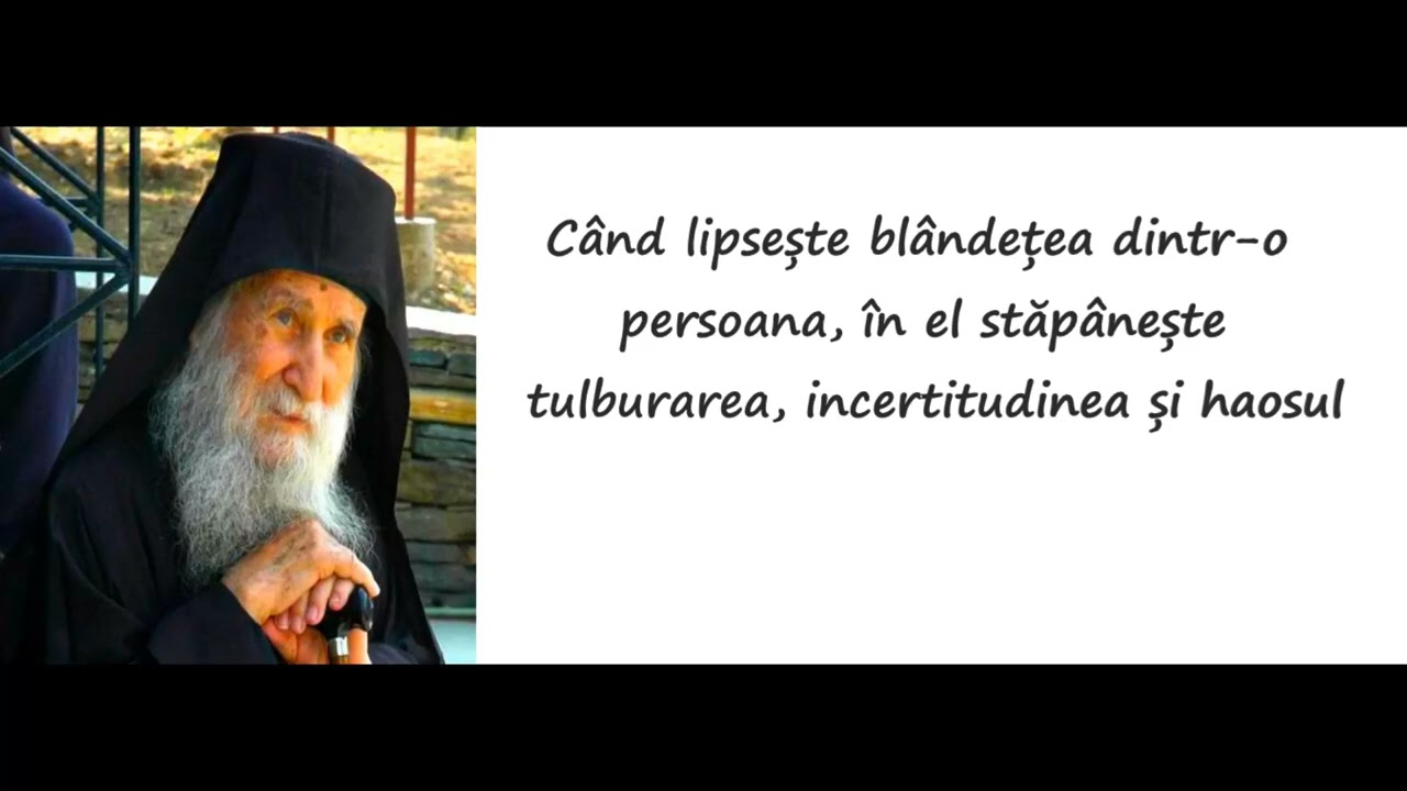 Când lipsește blândețea dintr-o persoana, în el stăpânește tulburarea, incertitudinea și haosul