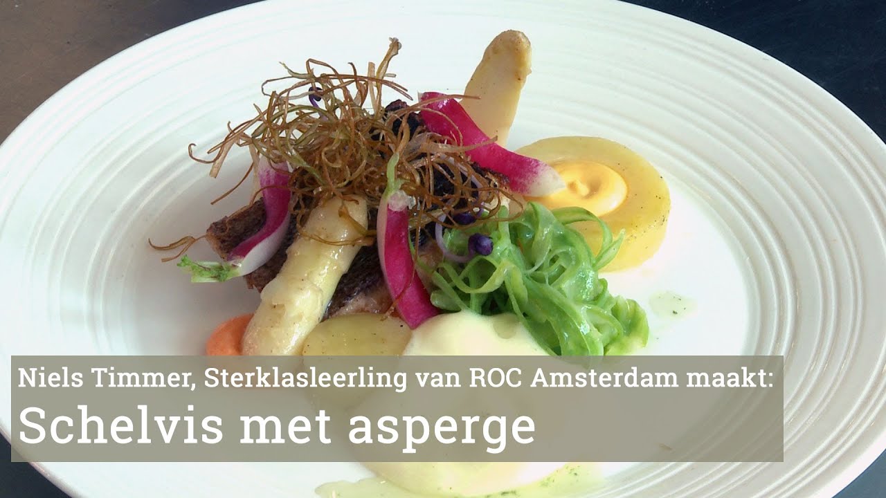 Schelvis met asperge