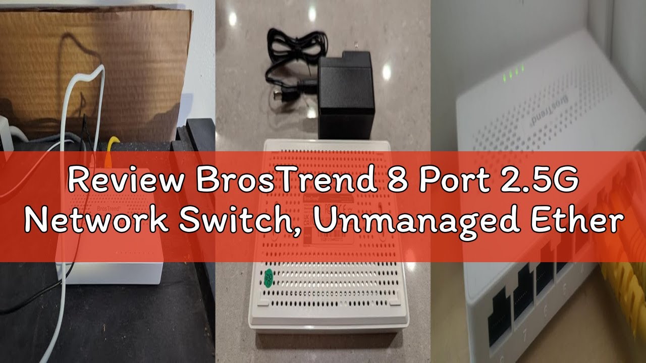 Review BrosTrend 8 Port 2.5G Network Switch, Unmanaged Ethernet Switch Multi-Gigabit, Ideal for Game