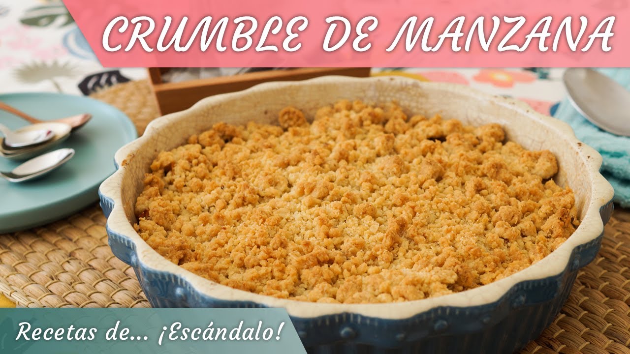CRUMBLE DE MANZANA o APPLE CRISP, un postre con un aroma maravilloso