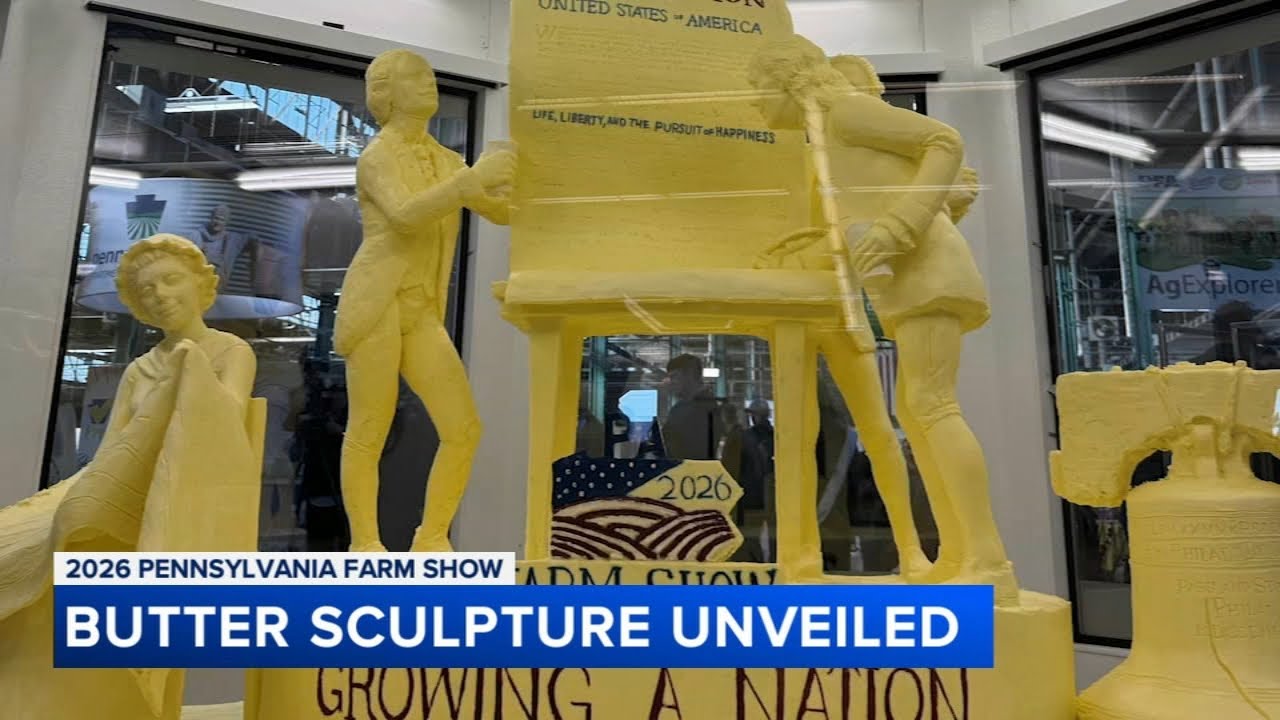 Butter sculpture unveiled for 2026 Pennsylvania Farm Show