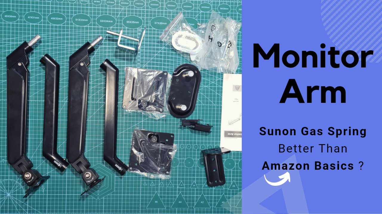 Dual Monitor Arm | Is Amazon Basics better than Sunon Gas spring | Review and Unboxing