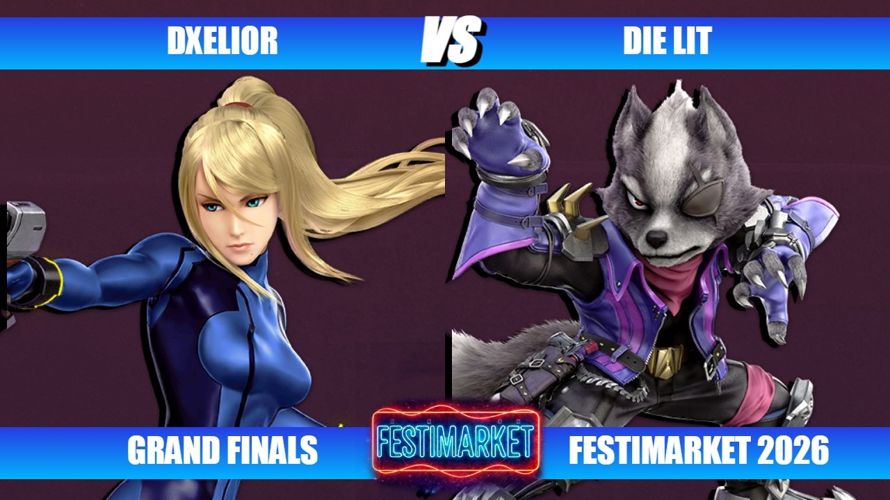 Festimarket 2026 - Grand Finals - DXelior (Zero Suit Samus) vs Die Lit (Wolf)