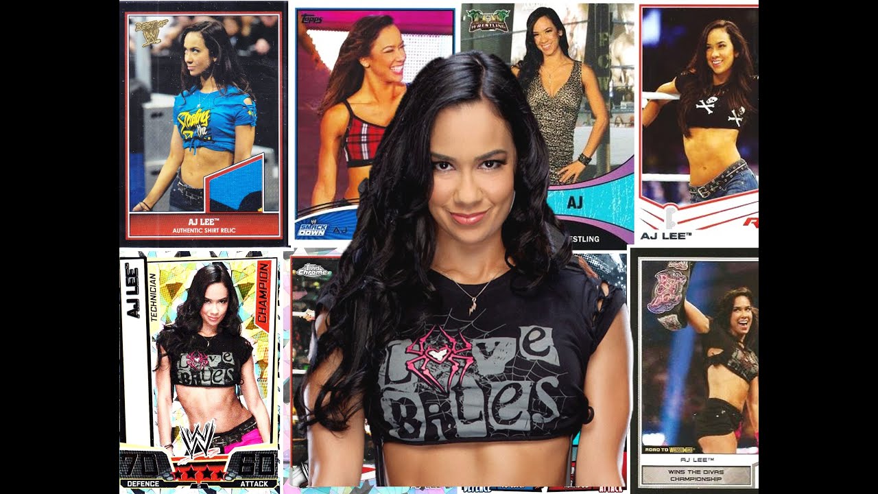 AJ Lee:  A Tribute to the Former Divas Champion in Wrestling Cards WWE 