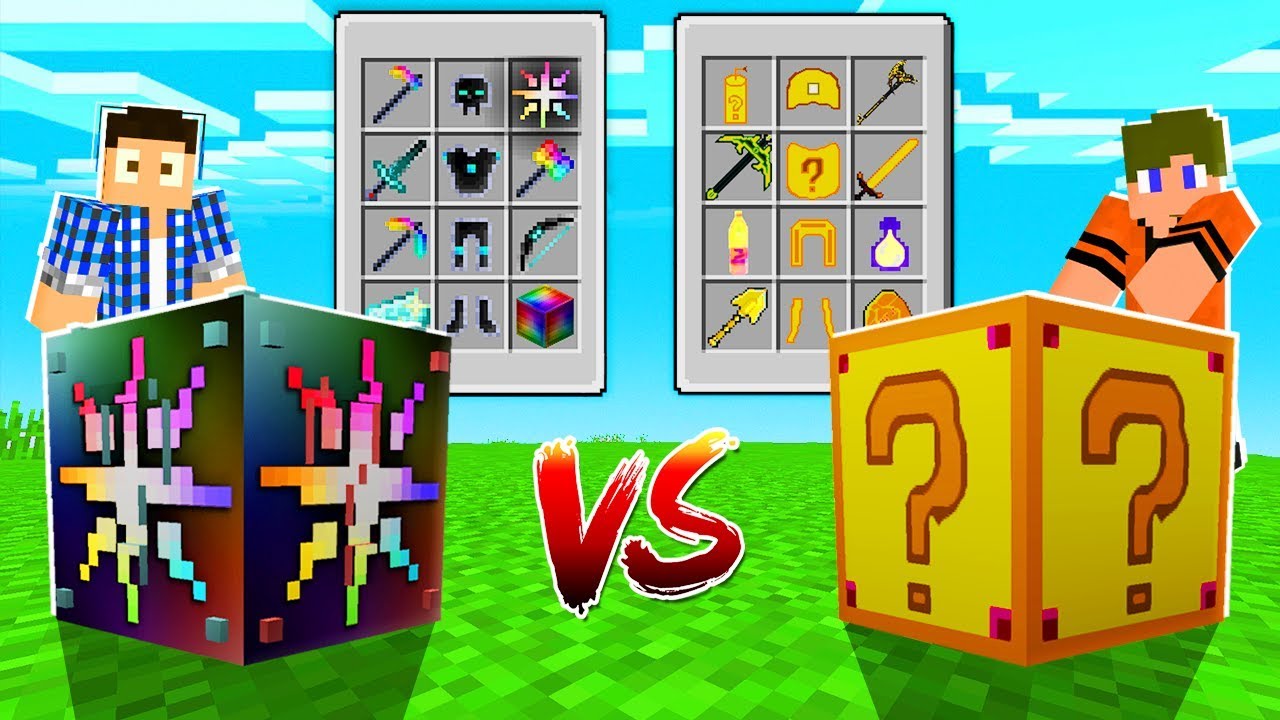 DESAFIO DA LUCKY BLOCK AVARITIA VS LUCKY BLOCK FORTUNIA NO MINECRAFT