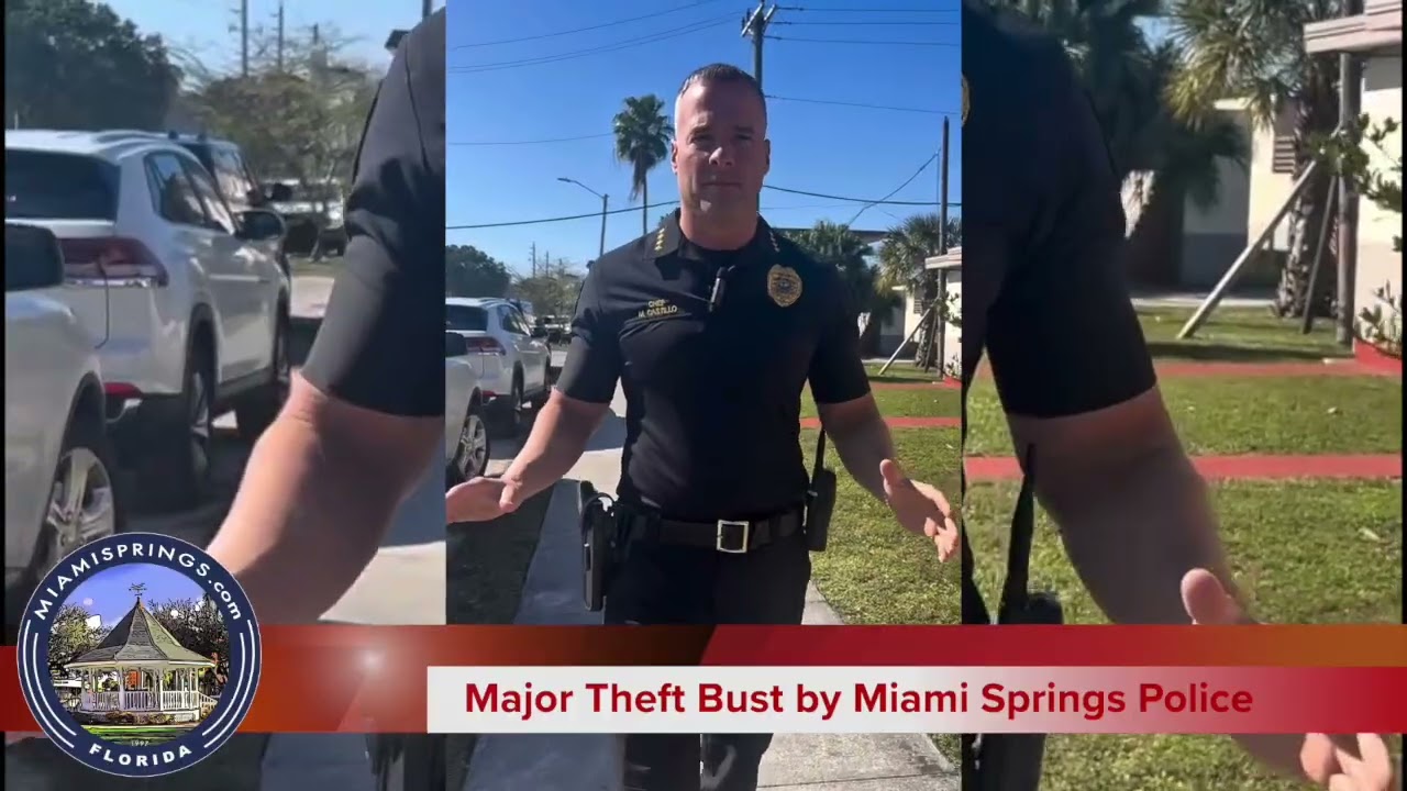 Shoplifting incident leads to Major Theft Bust by Miami Springs Police