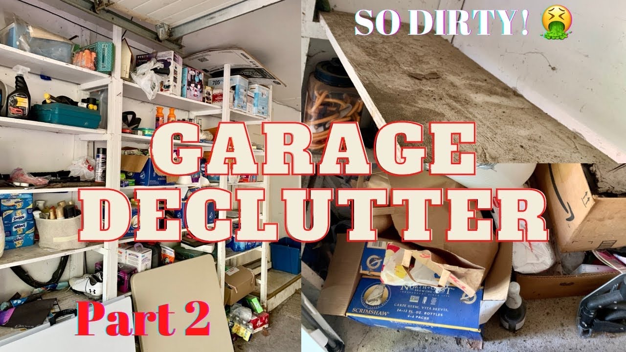 MASSIVE GARAGE DECLUTTER, CLEAN & ORGANIZE part 2/ Making this space more functional. Cricut helps❤️