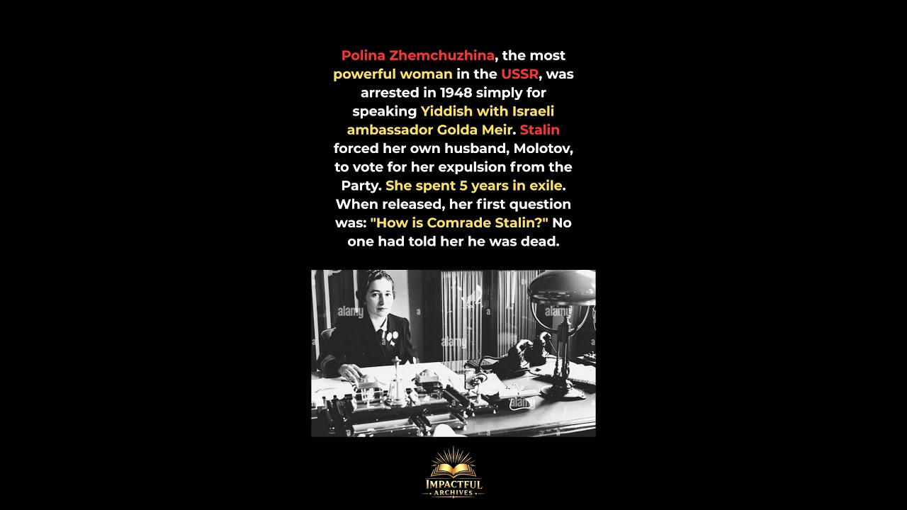 The most powerful woman in the USSR was arrested for speaking the wrong language #History #USSR