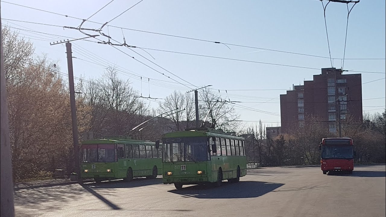 Amazing Škoda 14Tr trolleybus #313, line 11 Kaniūkai-Islandijos pl., Kaunas, Lithuania