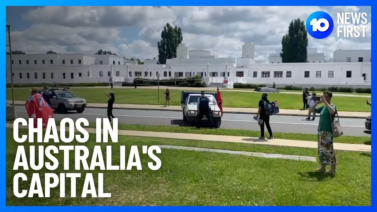 Canberra Convoy Against Vaccine Mandates | 10 News First