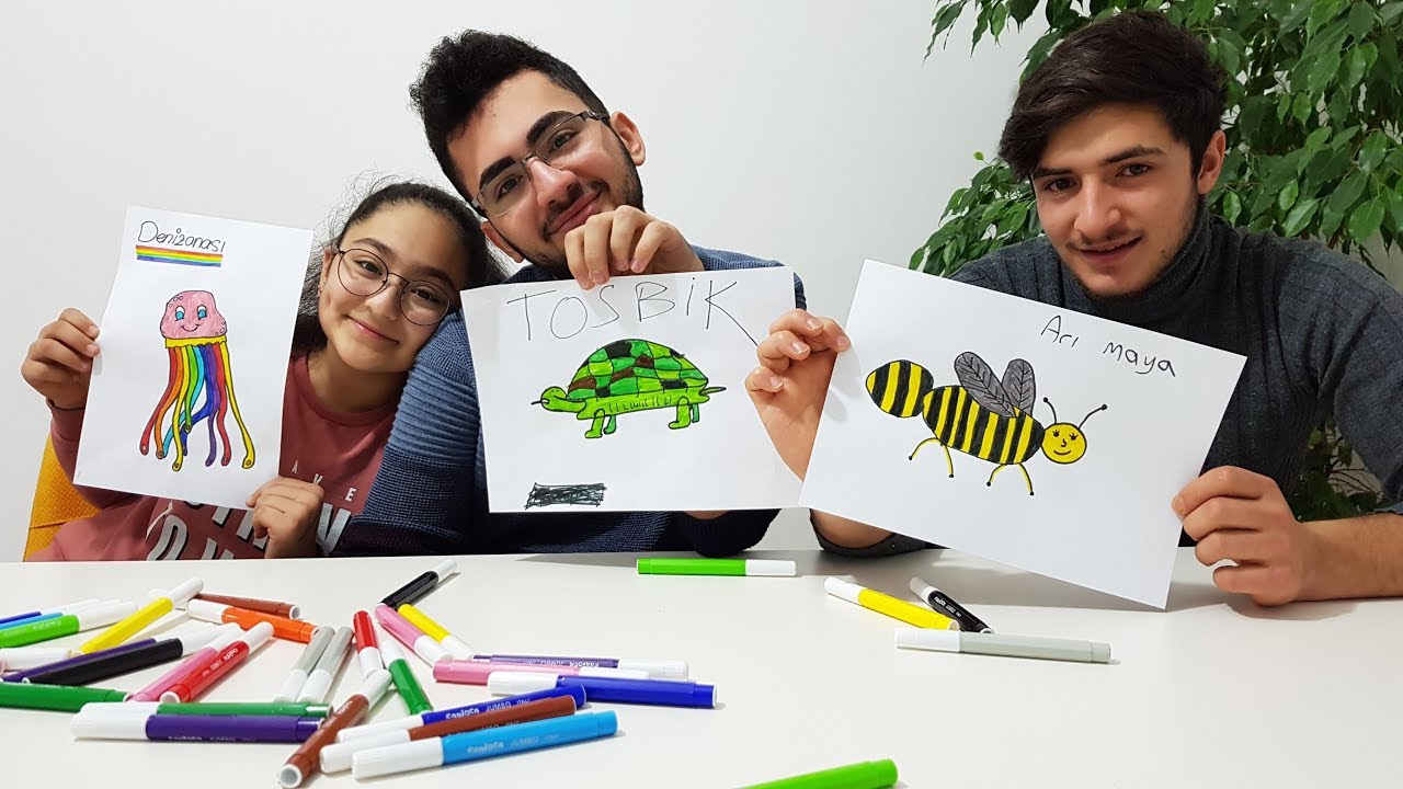 PAINT YOURSELF CHALLENGE !! SÖYLEDİĞİN SAYIDAKİ RESMİ ÇİZ