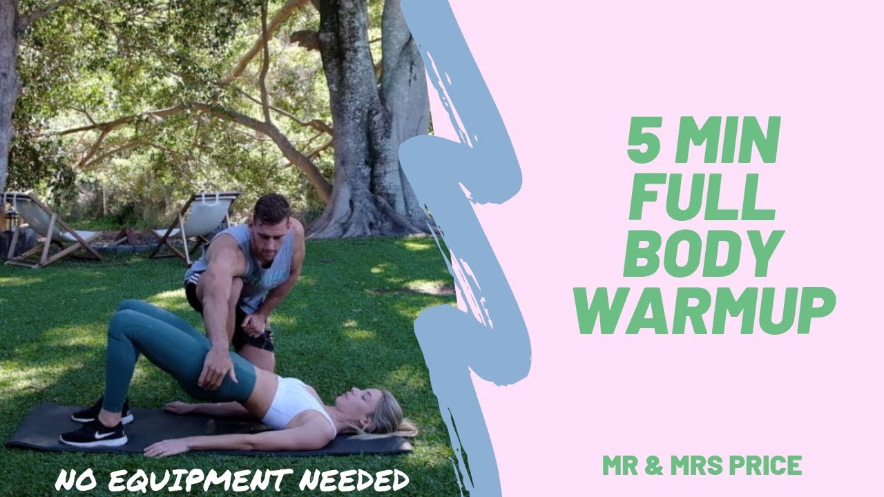 5 MINUTE FULL BODY WARMUP | WORKOUT WITH US | MR & MRS PRICE