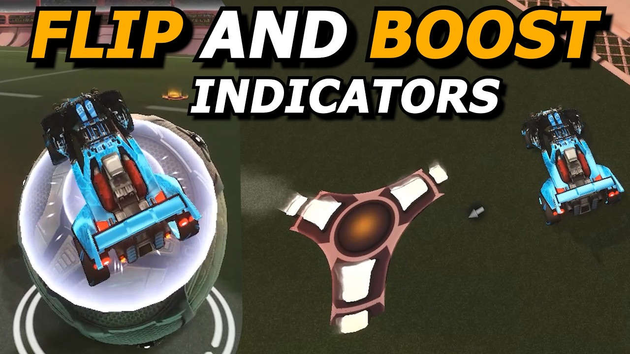Rocket League Big Boost and Flip Reset Indicators