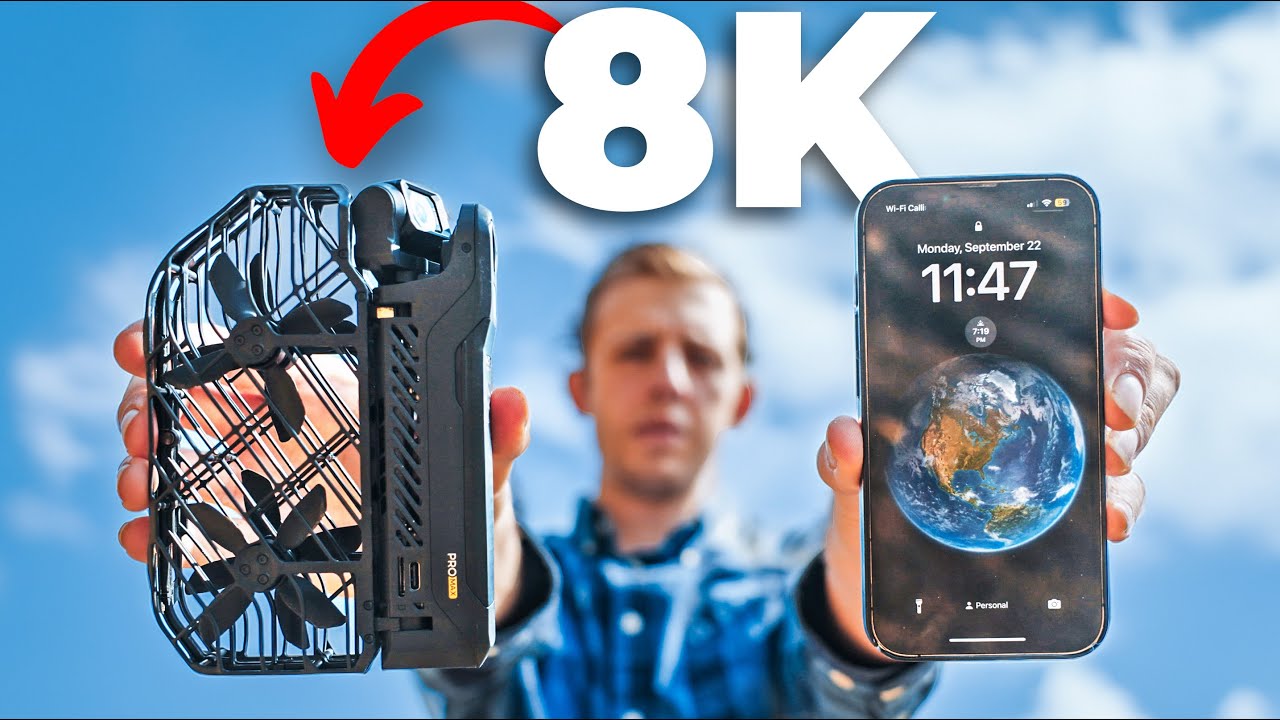 Самый маленький в мире дрон с разрешением 8K &mdash; это нечто невероятное