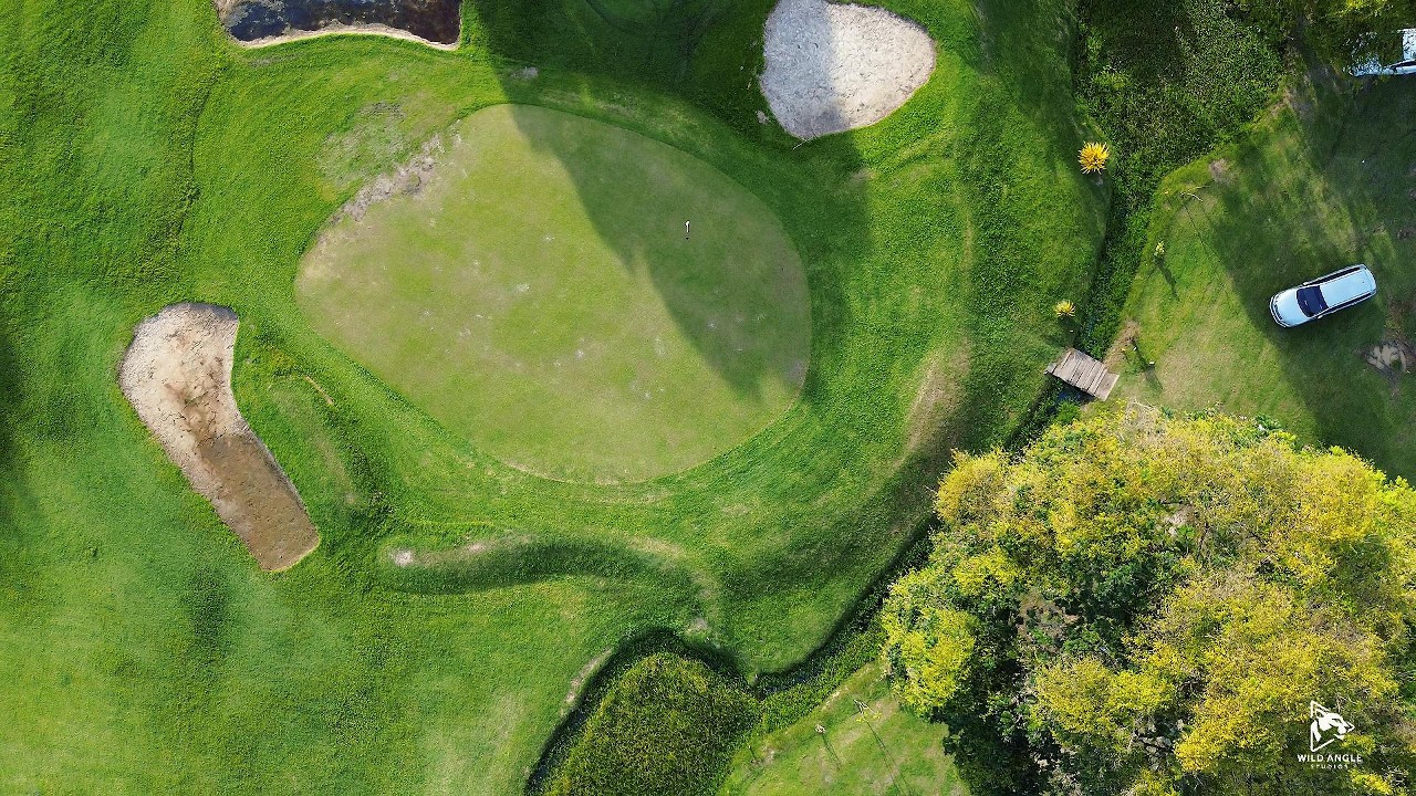 A calm fly over Lusignan Golf Club | Guyana
