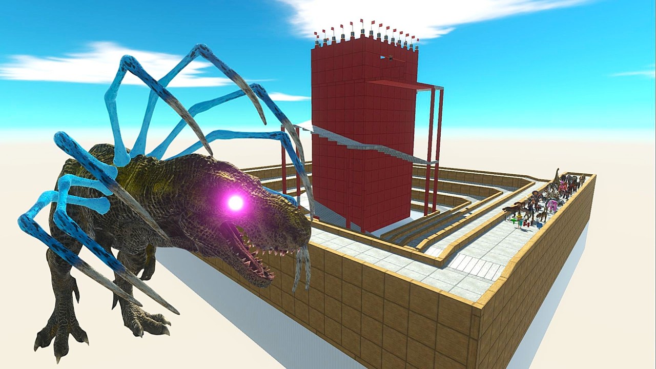 ESCAPE FROM ALIEN T-REX - ARBS - Animal Revolt Battle Simulator