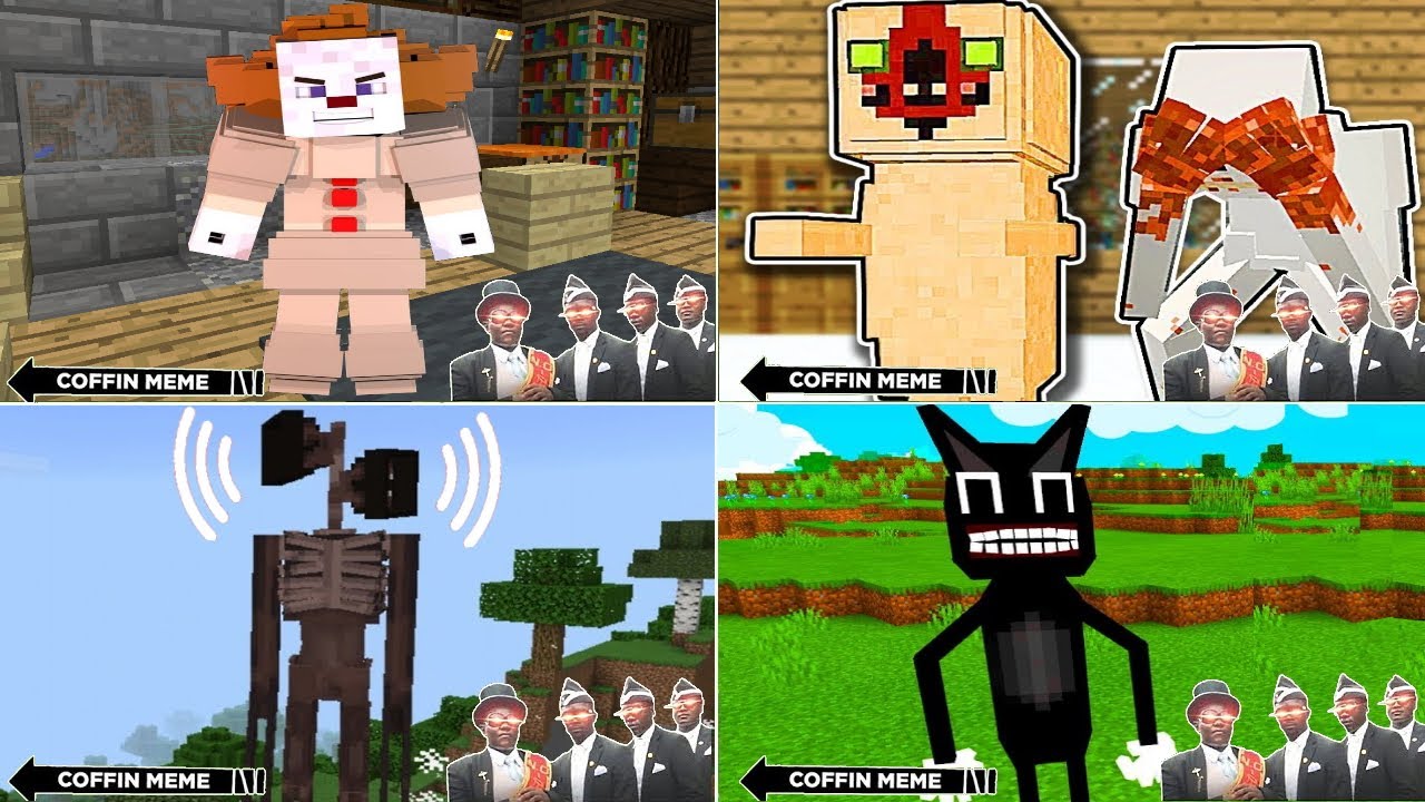 Coffin Meme but It's CURSED - Minecraft - Lucky Creeper