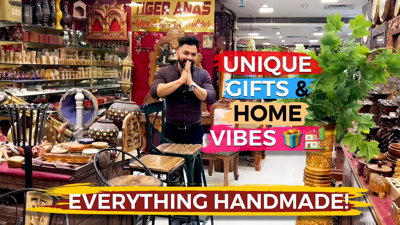 Tiger Anas Showcasing Exquisite Carved Furniture & Unique Handmade Gift Items | Anas Handicraftts