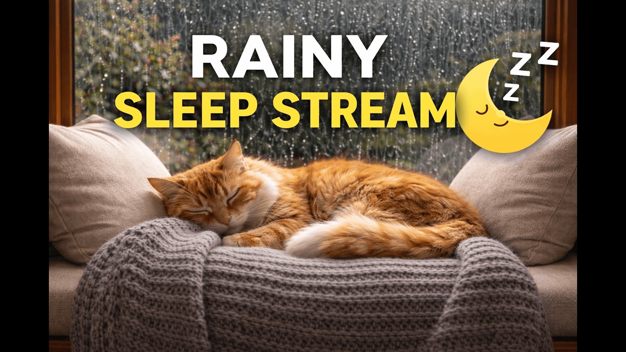 🌧️ Cosy Rain Sounds for Deep Sleep | Peaceful Night Relaxation (LIVE)