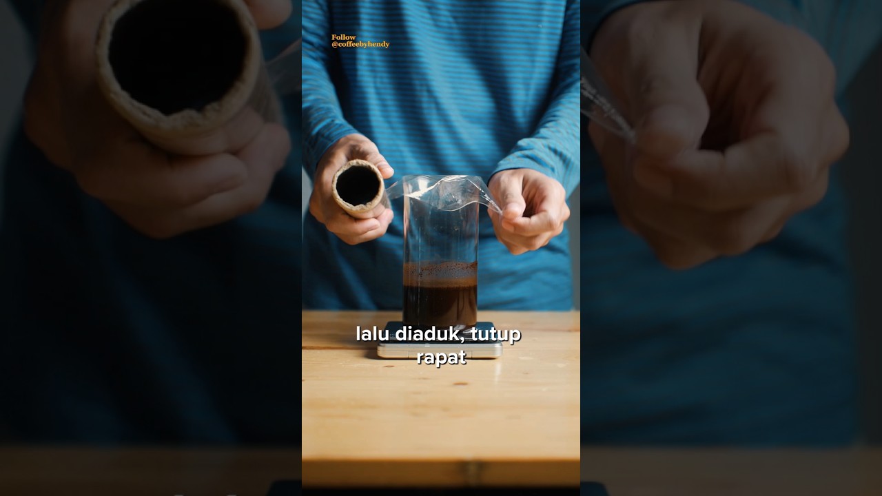 Bikin kopi tanpa mesin #coldbrew #coffee #kopi