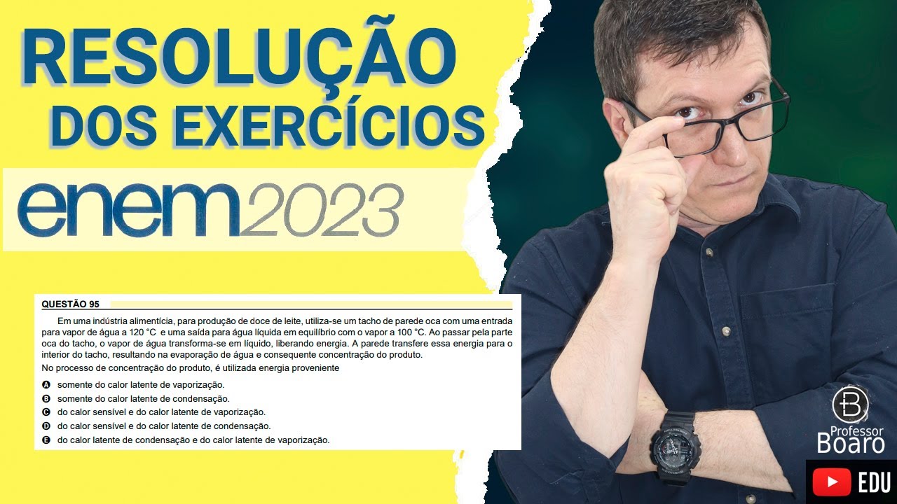 ENEM 2023 - RESOLUÇÃO dos EXERCÍCIOS - (95 -  Caderno AMARELO) Em uma indústria alimentícia, para