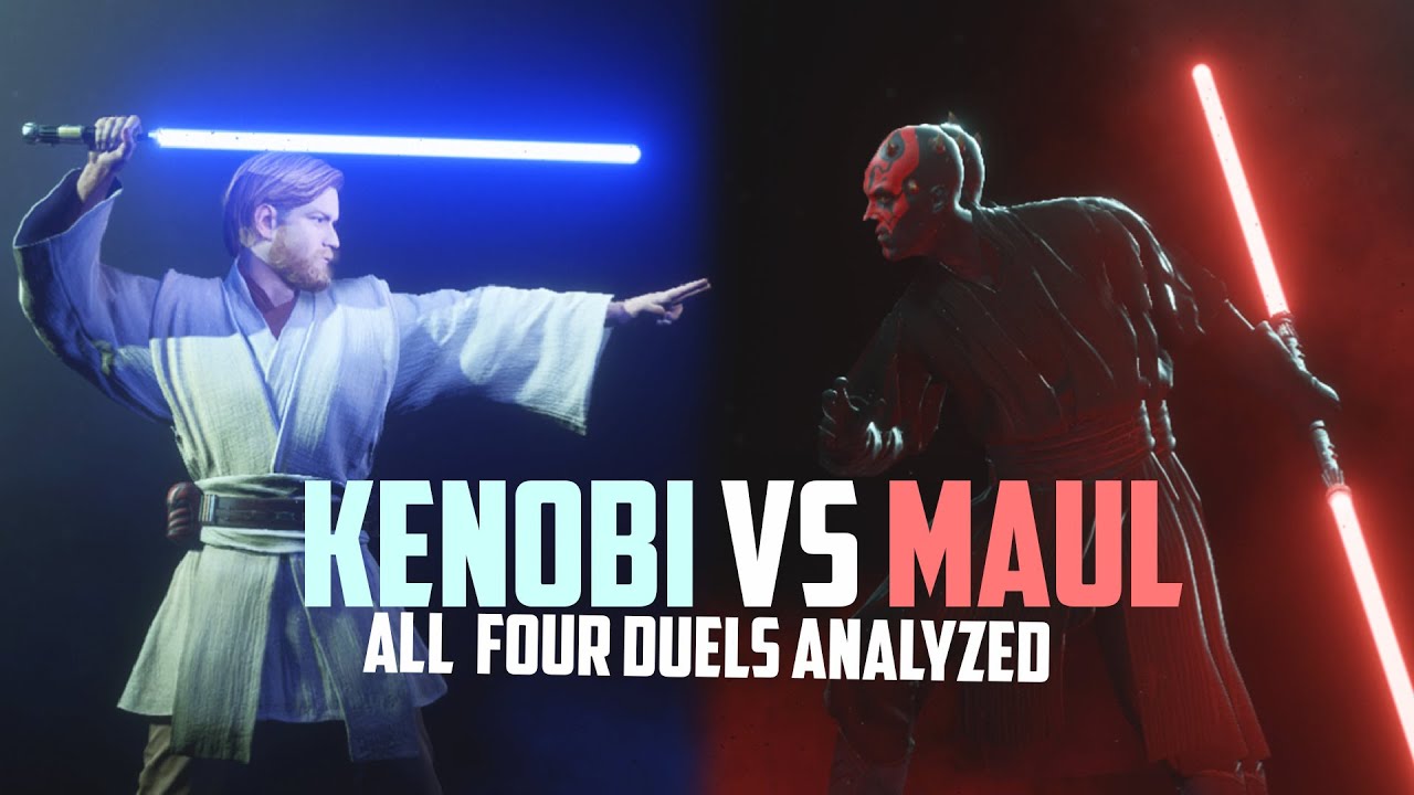 The Evolution of Obi Wan Kenobi VS Maul Lightsaber Duels