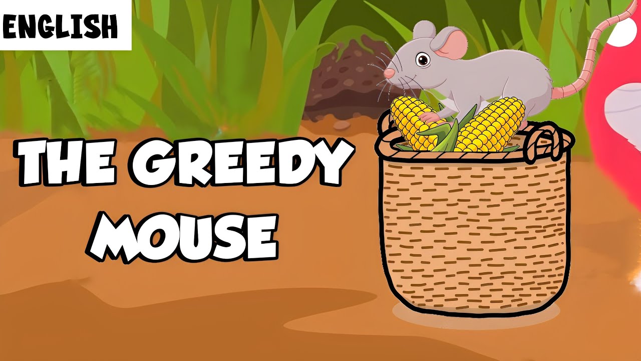 The Greedy Mouse - Story In English - Moral For Kids - Animated - Bedtime Stories - Learn English