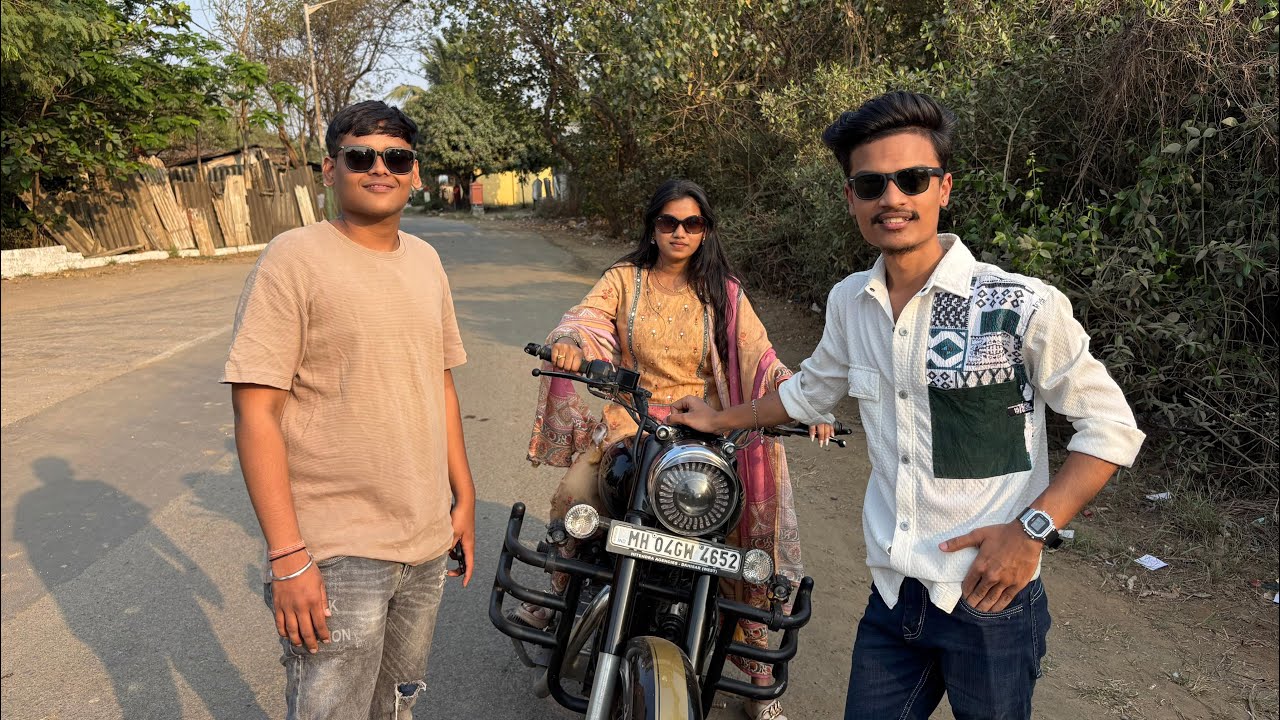 😮New Rider in our group 👧vo bhae femalerider, or Aadu na first time meri bike Chalai ￼😱#vlog #viral 