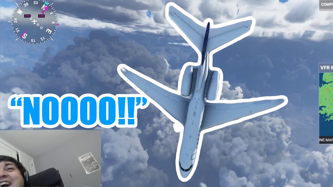 FUNNIEST TWITCH STREAMER CRASHES IN MICROSOFT FLIGHT SIMULATOR 2020 - Flight Simulator Highlights