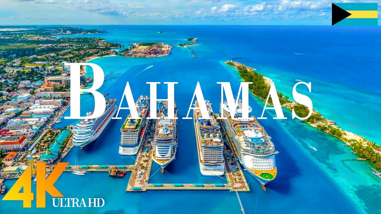 Bahamas 4K drone view &bull; Amazing Aerial View Of Bahamas | Relaxation film with calming music