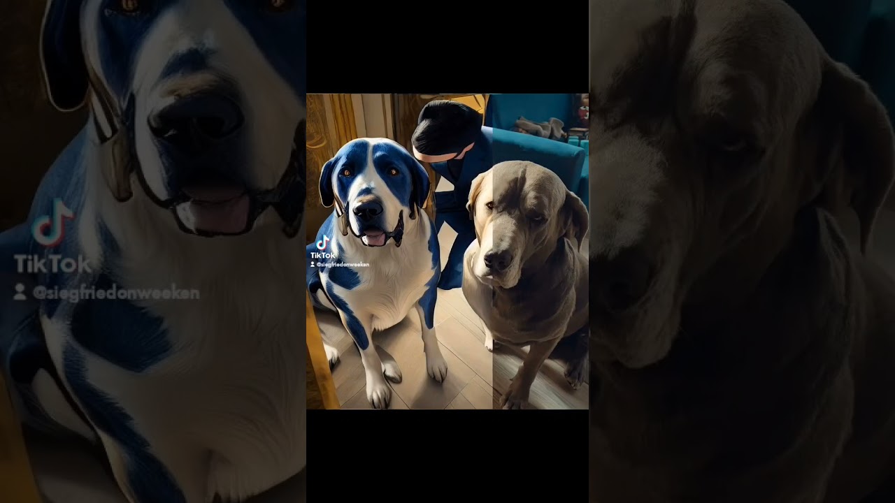 Mastines transformados con inteligencia artificial