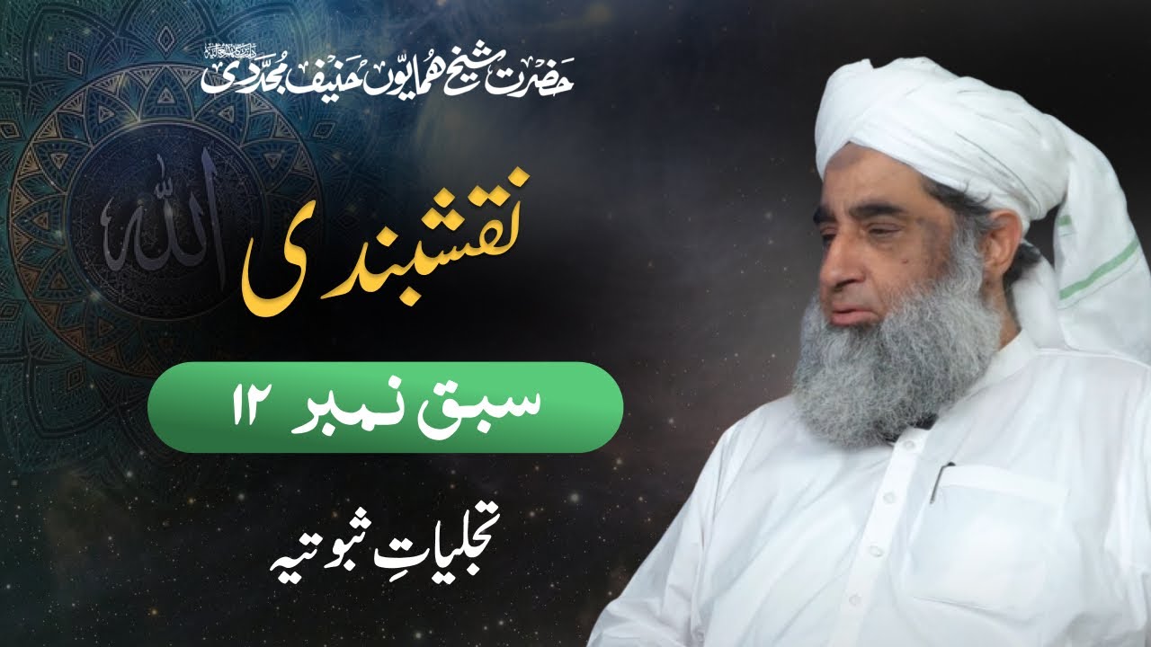 Naqshbandi Lesson 12 | Tajalliyat e Subootia | Shaykh Humayun Hanif Mujaddidi