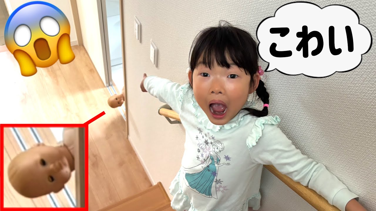 階段の下に何かいる…夜中に物音がするから近づいてみた結果・・・・・・・・😱💦【寸劇】
