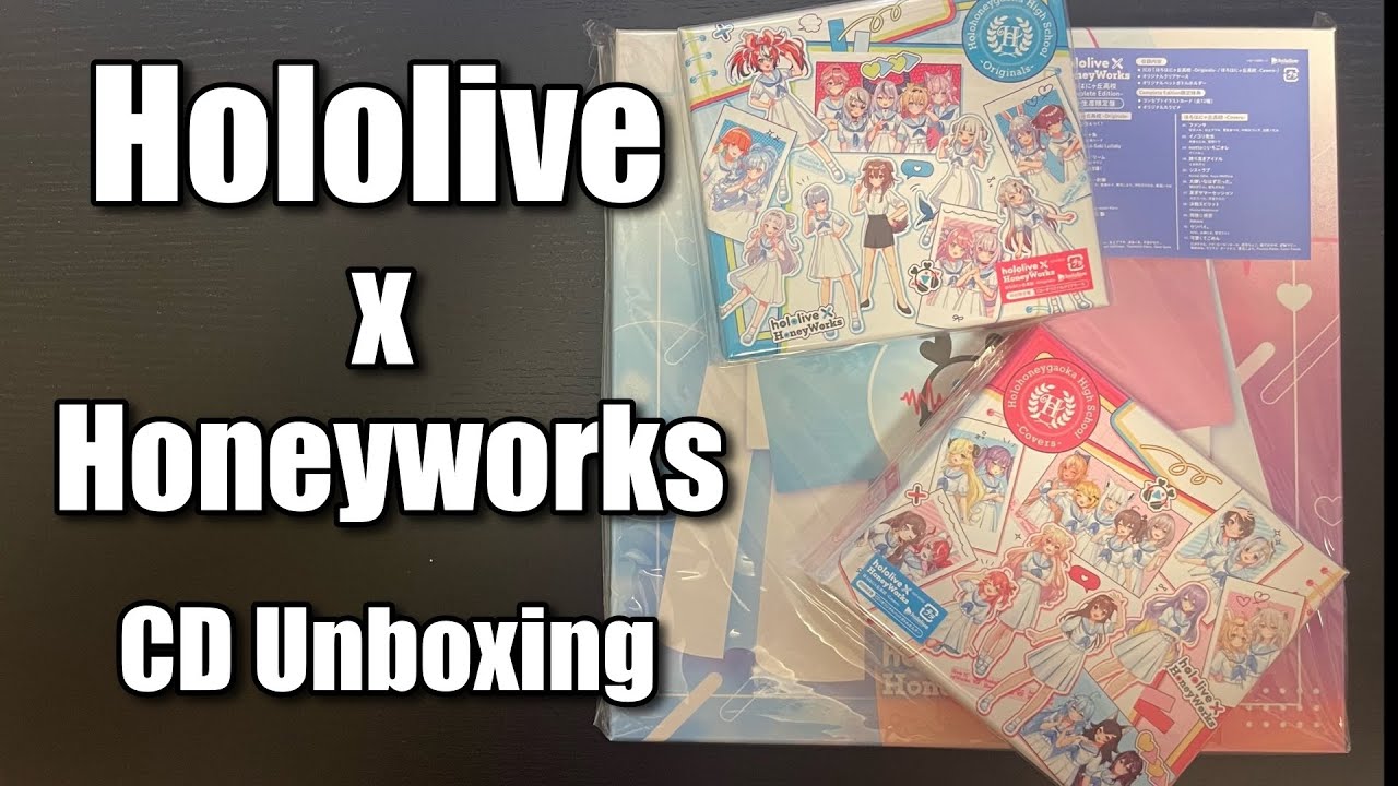 Hololive x Honeyworks CD unboxing