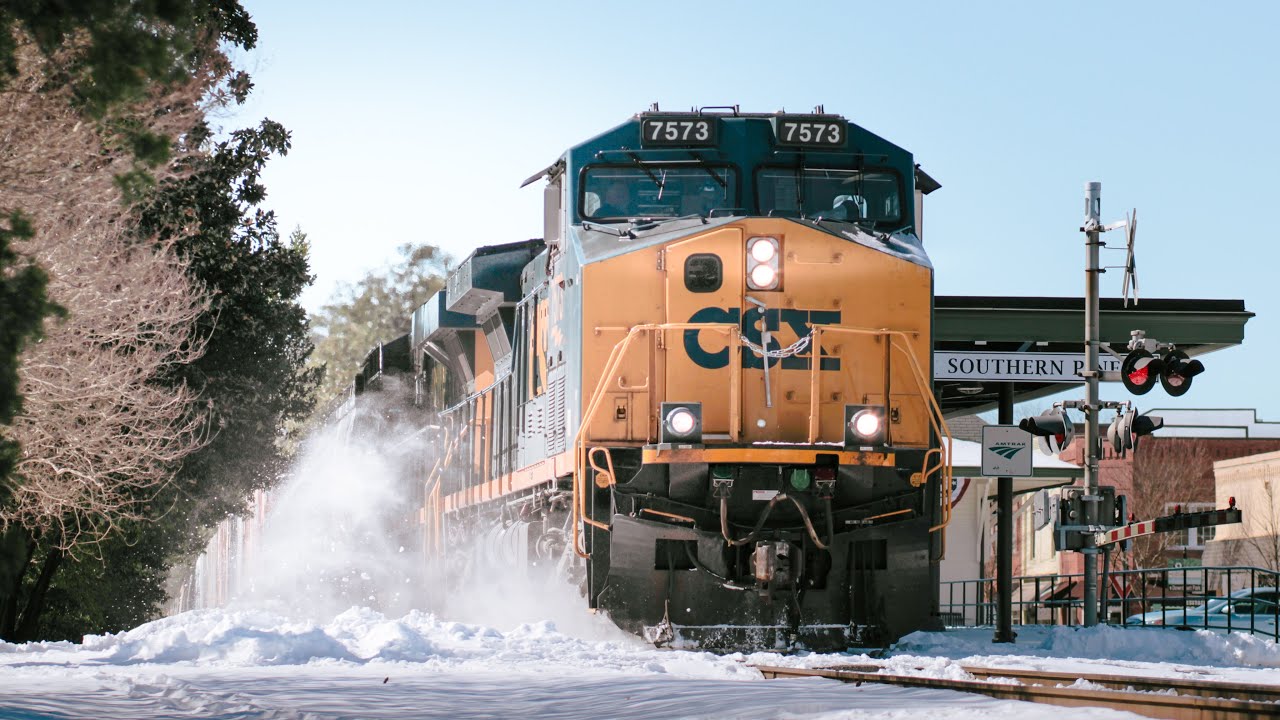 CSX Aberdeen Subdivision Locals in The Snow (2/2/26)