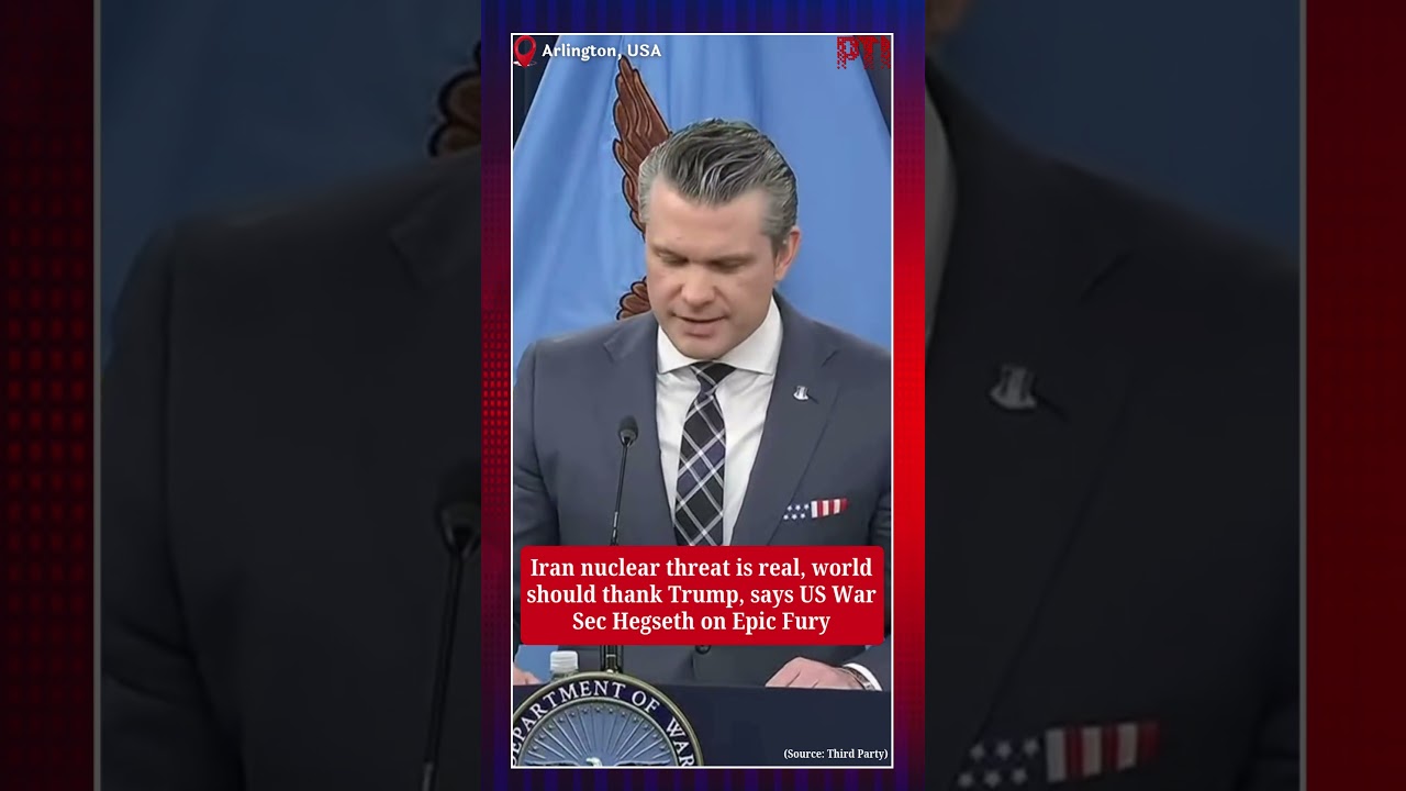 Iran nuclear threat is real, world should thank Trump, says US War Sec Hegseth on Epic Fury