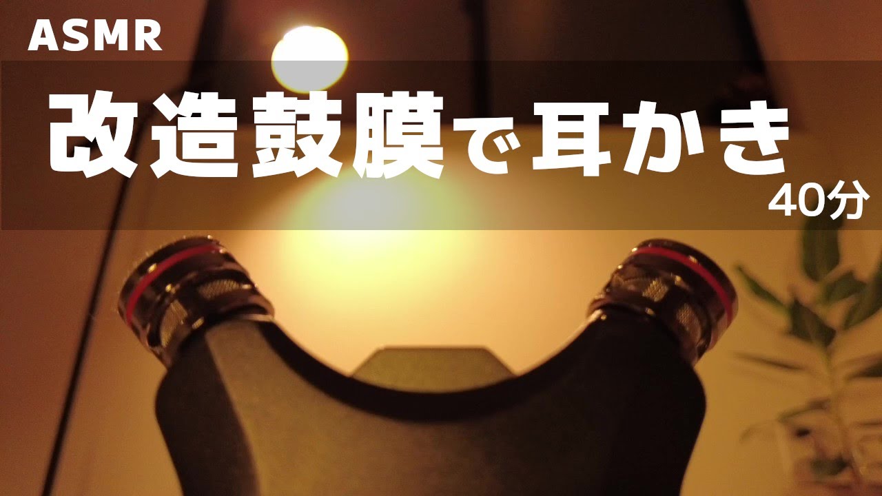 【ASMR】改造鼓膜で７種類の耳かき【tascam】