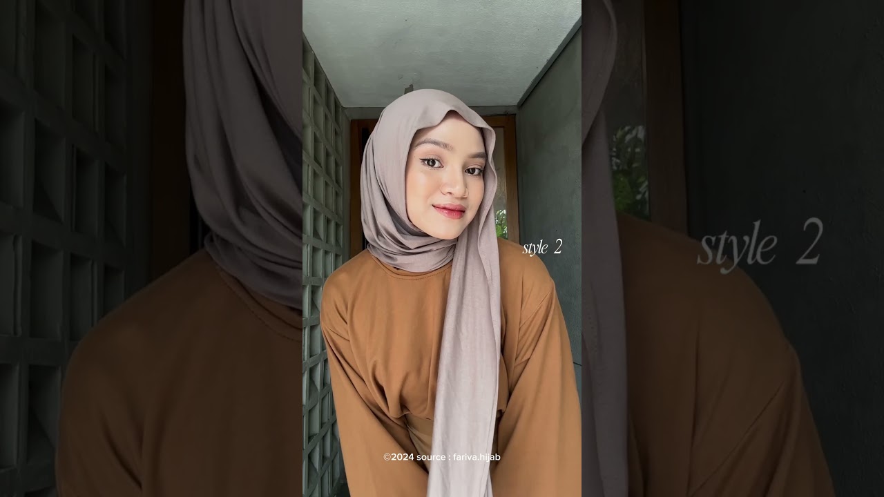 3 style pashmina kaos dari mleyot, nempel inner sampe style syari #tutorialhijab #pashminahijab